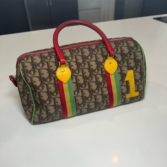 RARE DIOR RASTA MONOGRAM BOSTON BAG - Picture 3 of 12